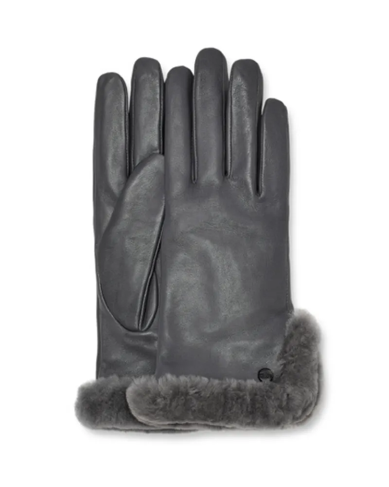 21626 Metal Leather Sheepskin Vent Gloves