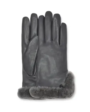 21626 Metal Leather Sheepskin Vent Gloves