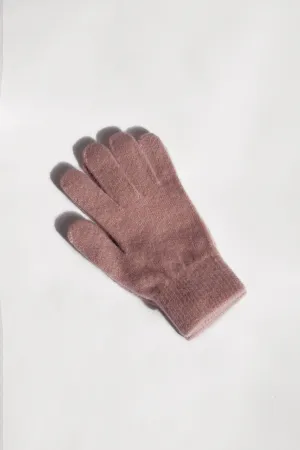 3D-Printed Wool Gloves - Rose