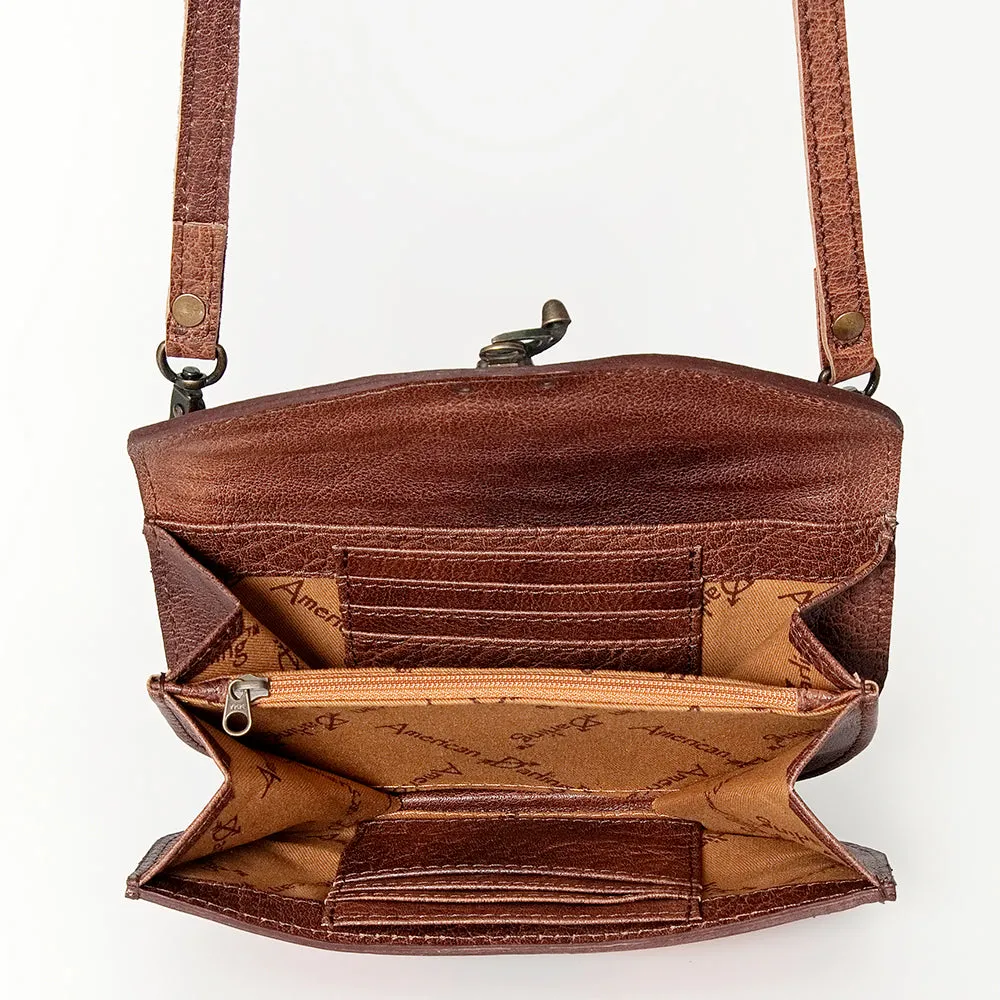 ADBG829C American Darling Hand Tooled Saddle Blanket Genuine Leather Women Bag Western Handbag Purse
