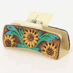 ADHC139 Beautifully Hand Tooled Women Ladies Hair Band Clip Clutcher