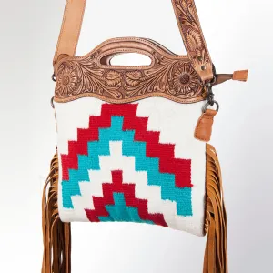 American Darling ADBGZ245 Clutch Hand Tooled Saddle Blanket Genuine Leather Women Bag Western Handbag Purse