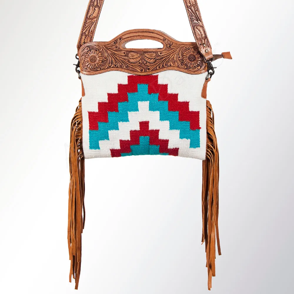 American Darling ADBGZ245 Clutch Hand Tooled Saddle Blanket Genuine Leather Women Bag Western Handbag Purse