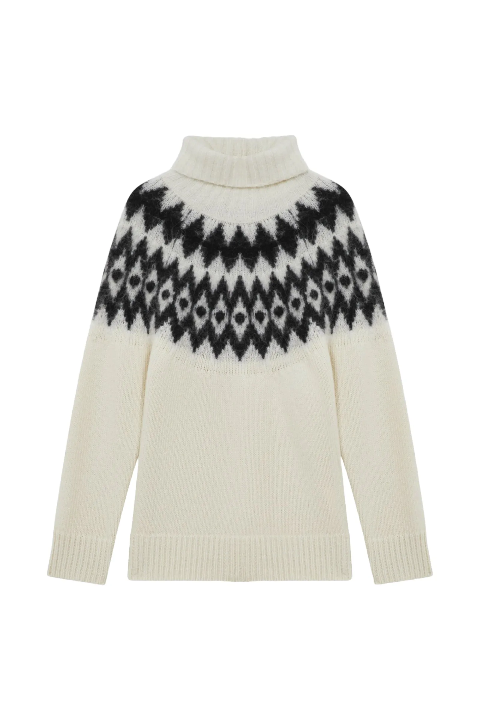Amy Wool-Cashmere Blend Fair-Isle Roll Neck Jumper