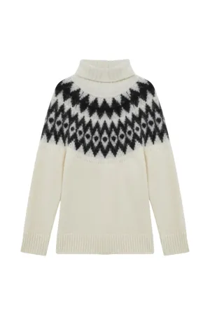 Amy Wool-Cashmere Blend Fair-Isle Roll Neck Jumper