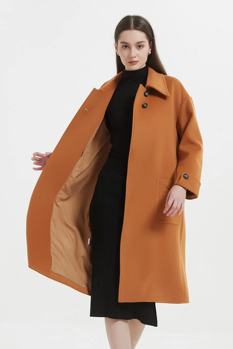 Annabelle Long Wool Coat
