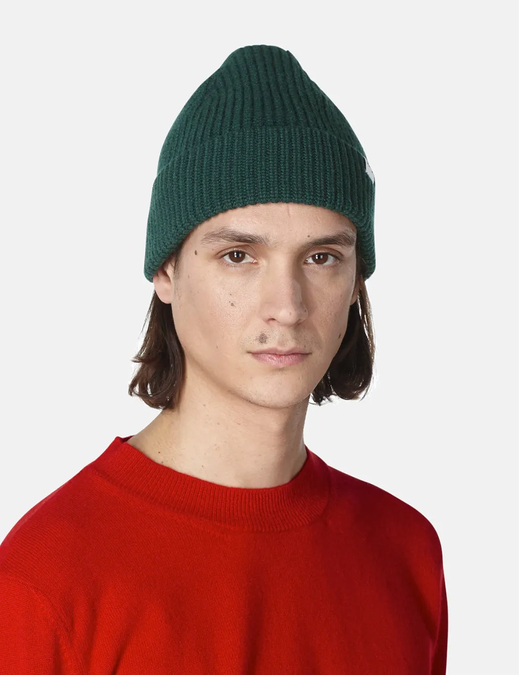 A.P.C. Samuel Knit Cap (Lambswool/Cashmere) - Dark Green