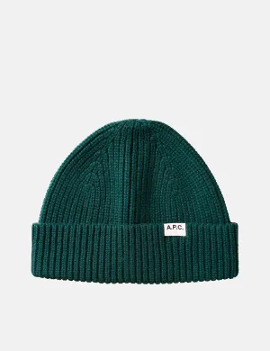 A.P.C. Samuel Knit Cap (Lambswool/Cashmere) - Dark Green