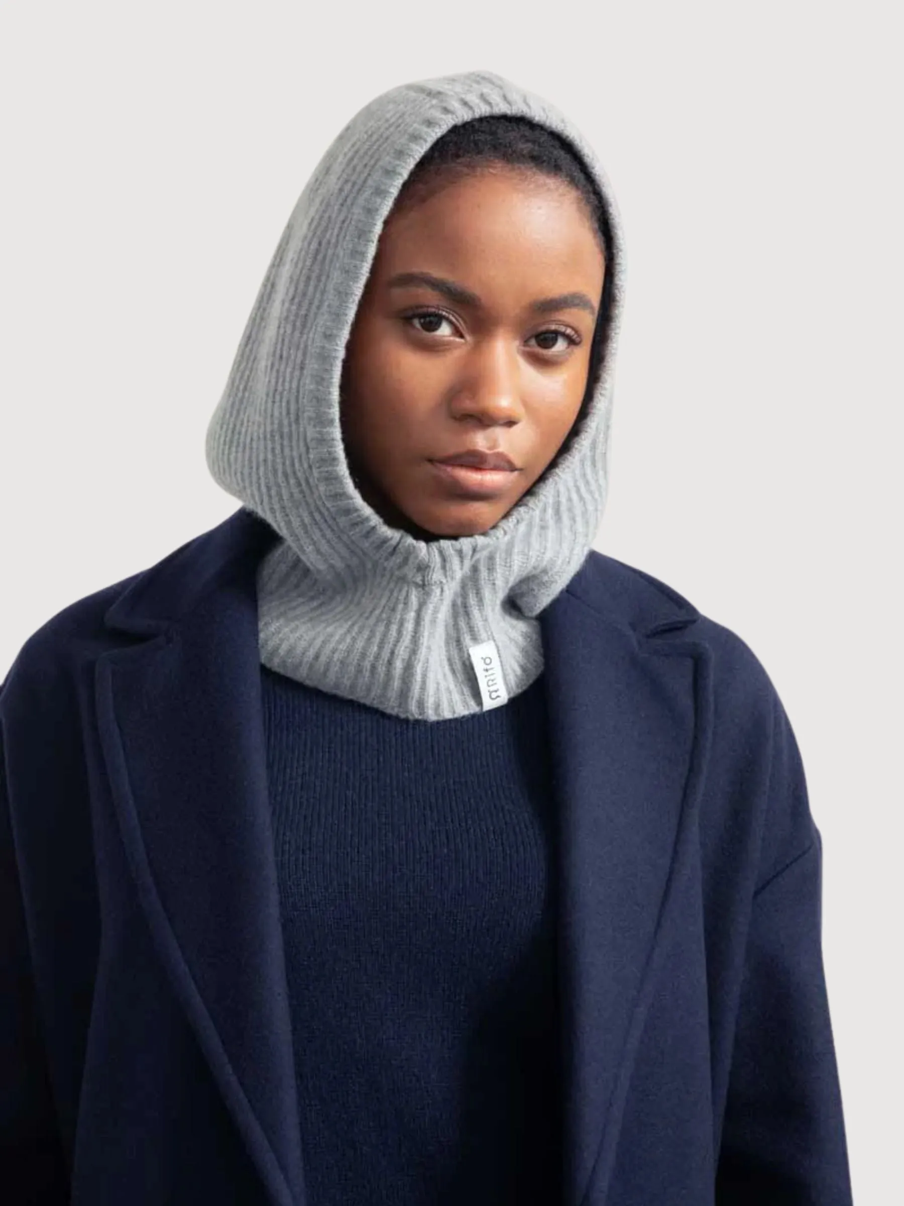 Balaclava Marika Unisex Recycled Cashmere Grey | Rifò
