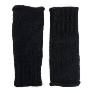 Black Essential Knit Alpaca Gloves | Ethical Style