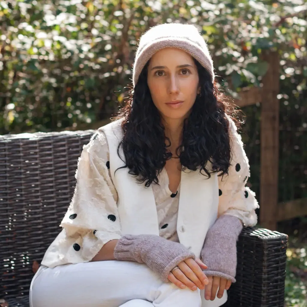 Blush Essential Knit Alpaca Gloves | Ethical Style