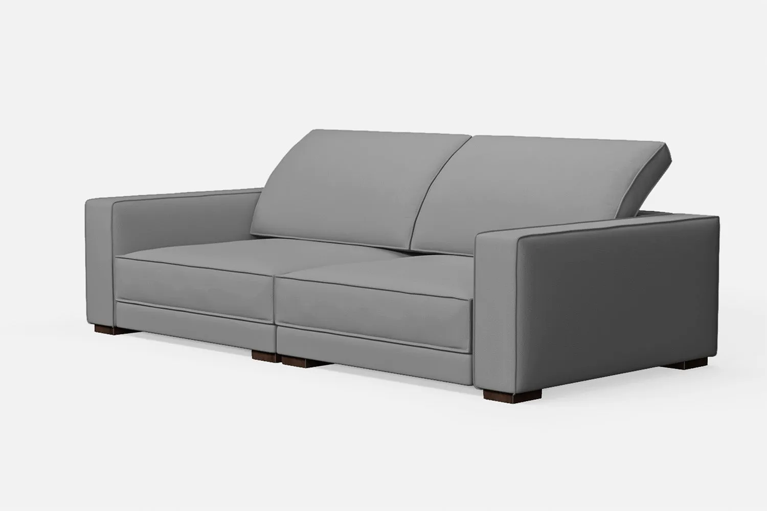 Bolzano 3 Seater Sofa Grey Leather