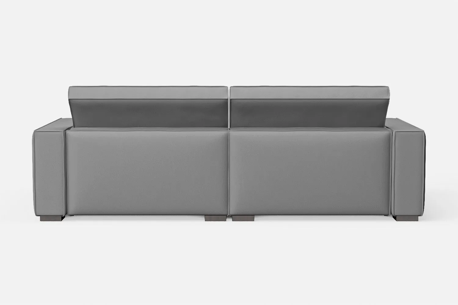 Bolzano 3 Seater Sofa Grey Leather