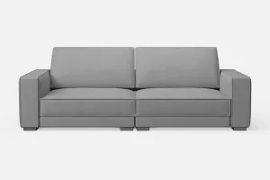 Bolzano 3 Seater Sofa Grey Leather
