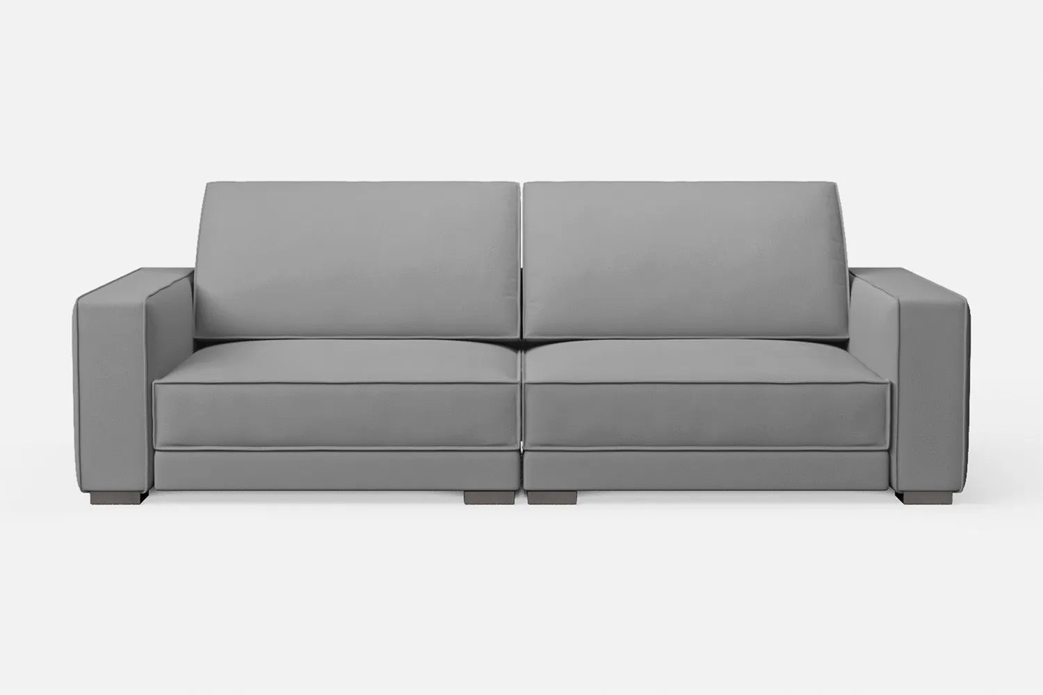 Bolzano 3 Seater Sofa Grey Leather