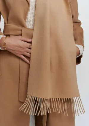 CAMEL CASHMERE SCARF