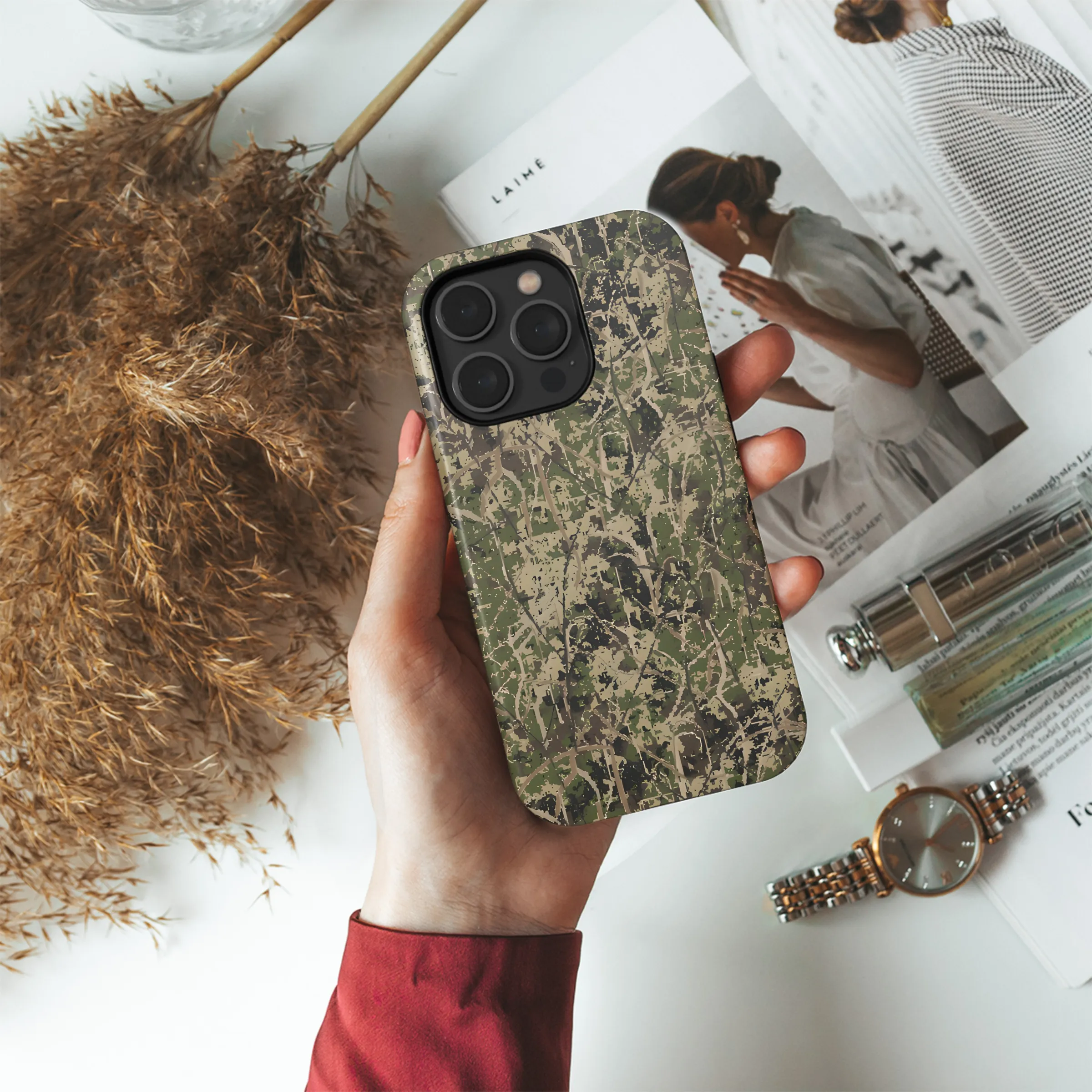 Camo Seamless Phone Case iPhone Samsung Cover Pixel 2543
