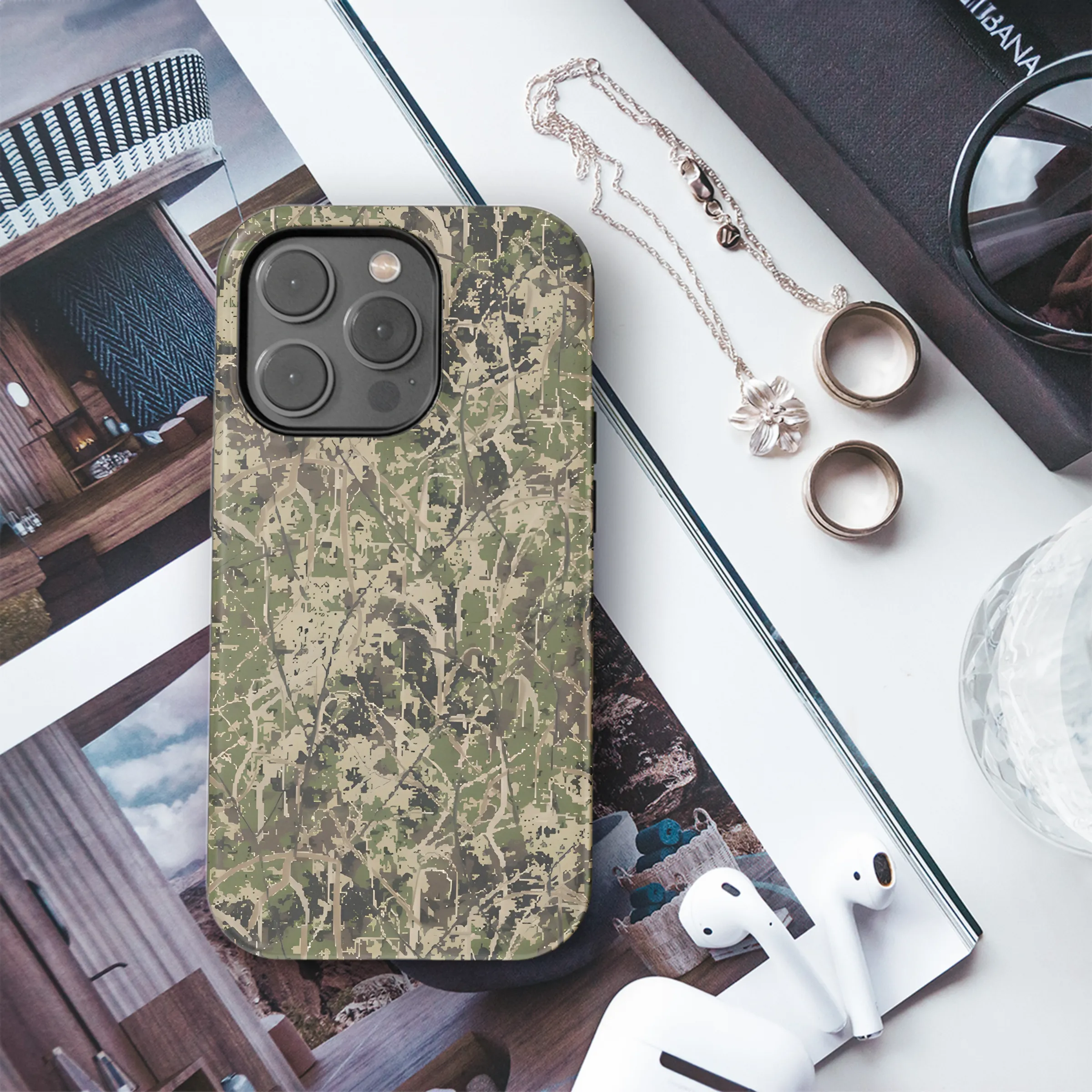 Camo Seamless Phone Case iPhone Samsung Cover Pixel 2543