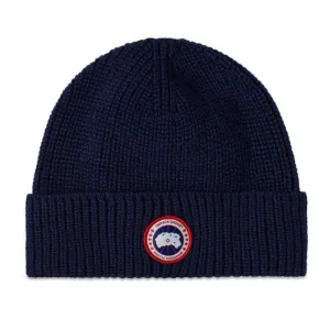 Canada Goose Artic Disc Logo Beanie Dark Navy