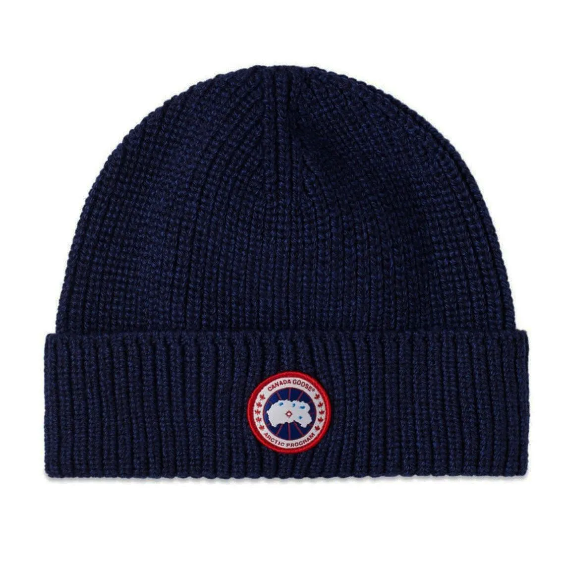 Canada Goose Artic Disc Logo Beanie Dark Navy