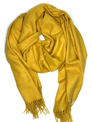 Cashmere Blend Scarf | Mustard