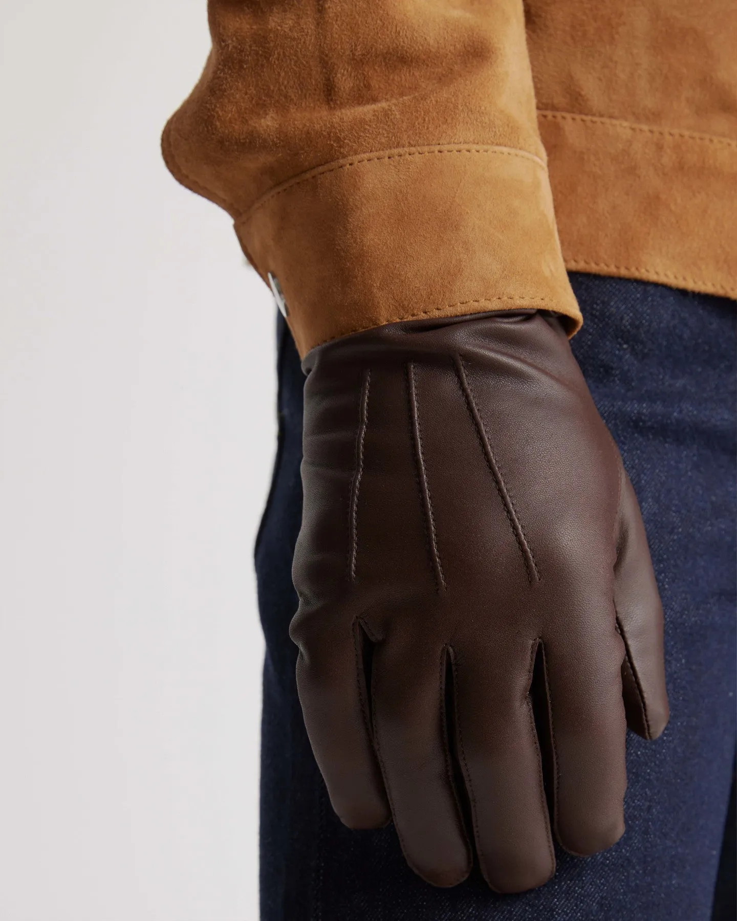 Cashmere Lined Leather Gloves