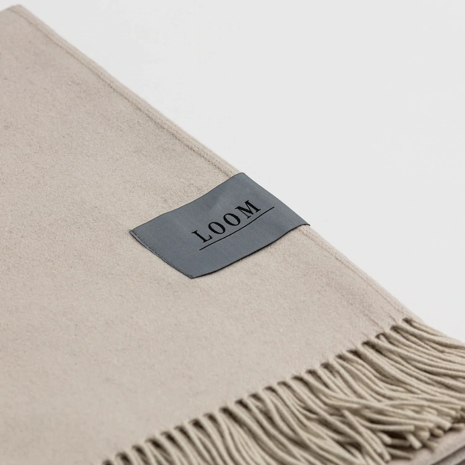 Cashmere Merino Throw - Putty