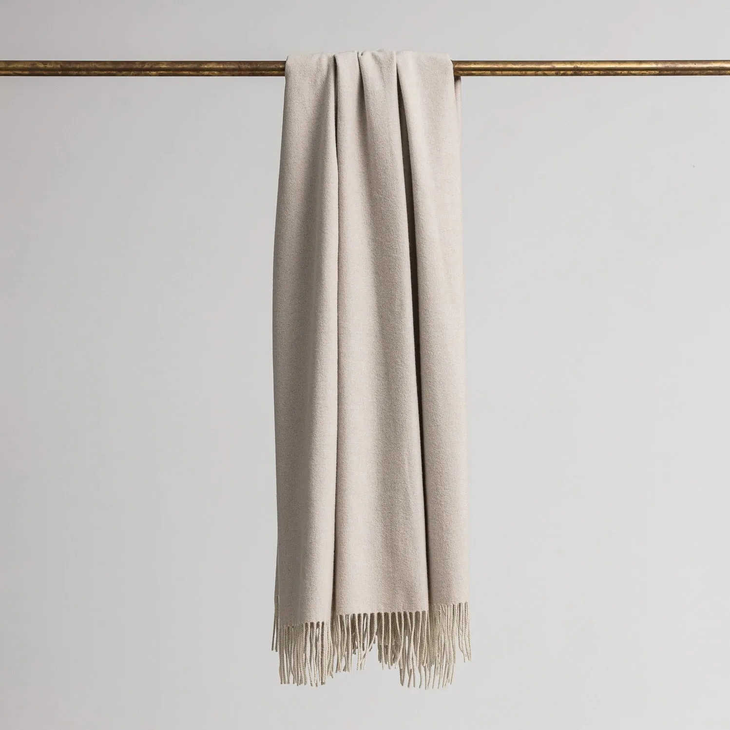 Cashmere Merino Throw - Putty