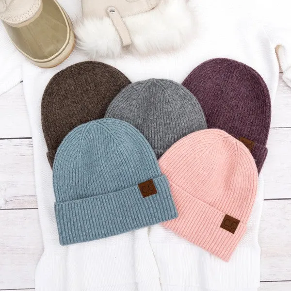 CC Cashmere Blend Cuff Beanie *Online Only*