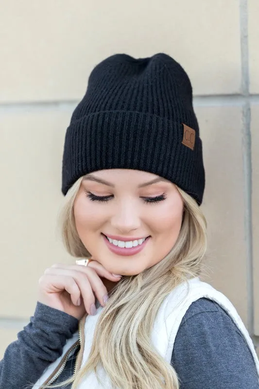 CC Cashmere Blend Cuff Beanie *Online Only*