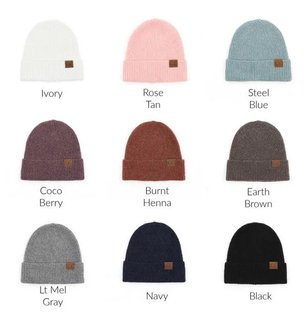 CC Cashmere Blend Cuff Beanie *Online Only*