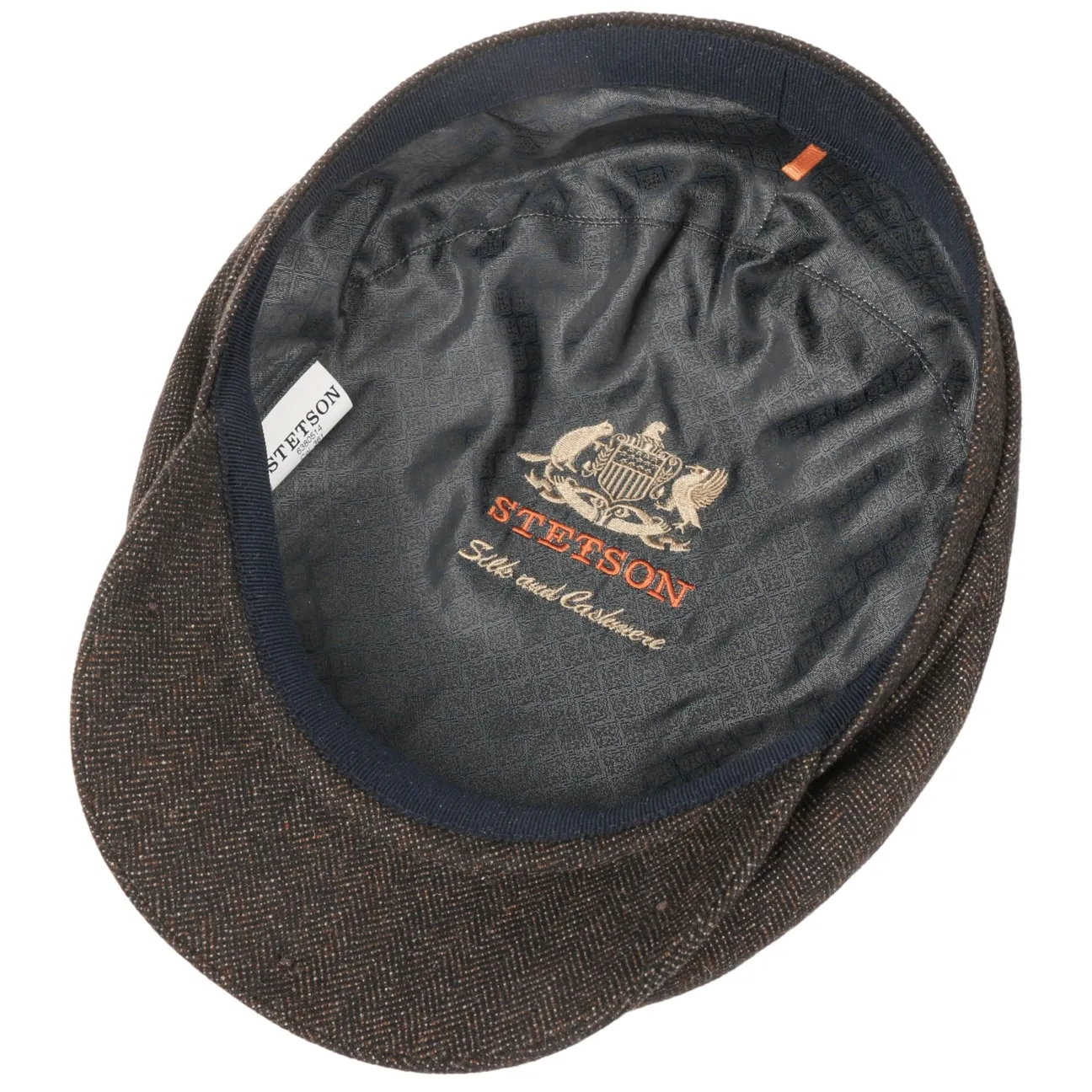 Chester Wool Silk Cashmere Flat Cap by Stetson