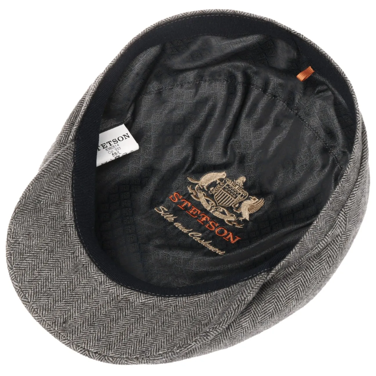 Chester Wool Silk Cashmere Flat Cap by Stetson
