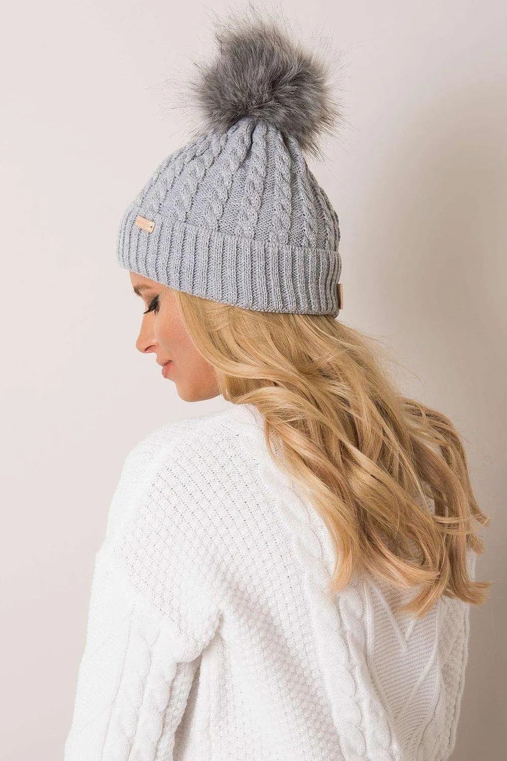 Chic Plaid Pom Pom Winter Beanie