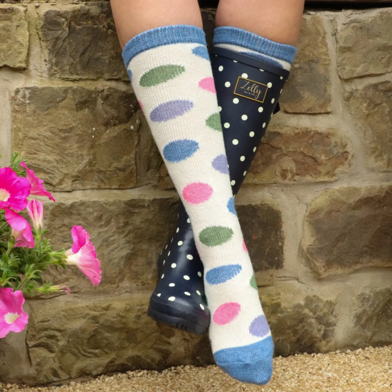 Chloe Spot Boot Socks