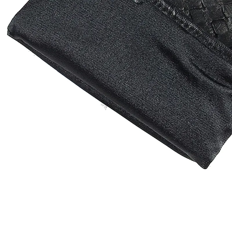 CLEARANCE of Fashion Women's Black Leather Gloves with Sheepskin - US