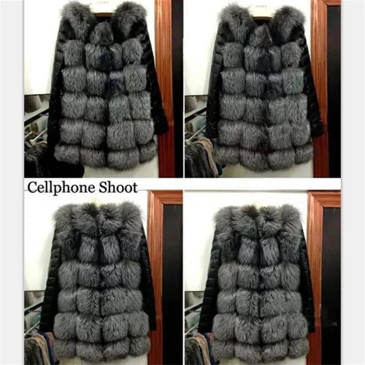 Contrast Faux Fur Cropped Jacket | Trendy Winter Outerwear