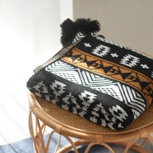 Cozy Nordic Luxe Acrylic Knit Blanket | Elegant Winter Home Decor & Sofa Throw