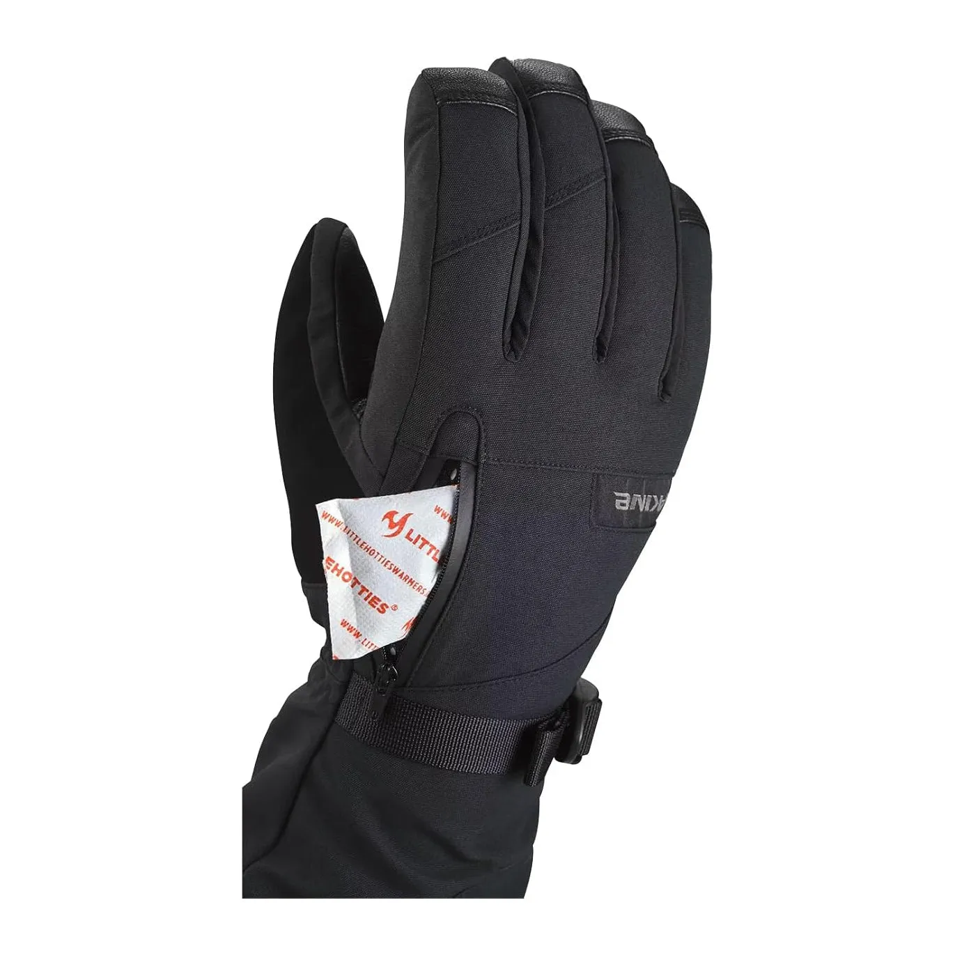 Dakine Unisex Black Leather Titan Gore-Tex Large Gloves - 10004508-BLACK-L