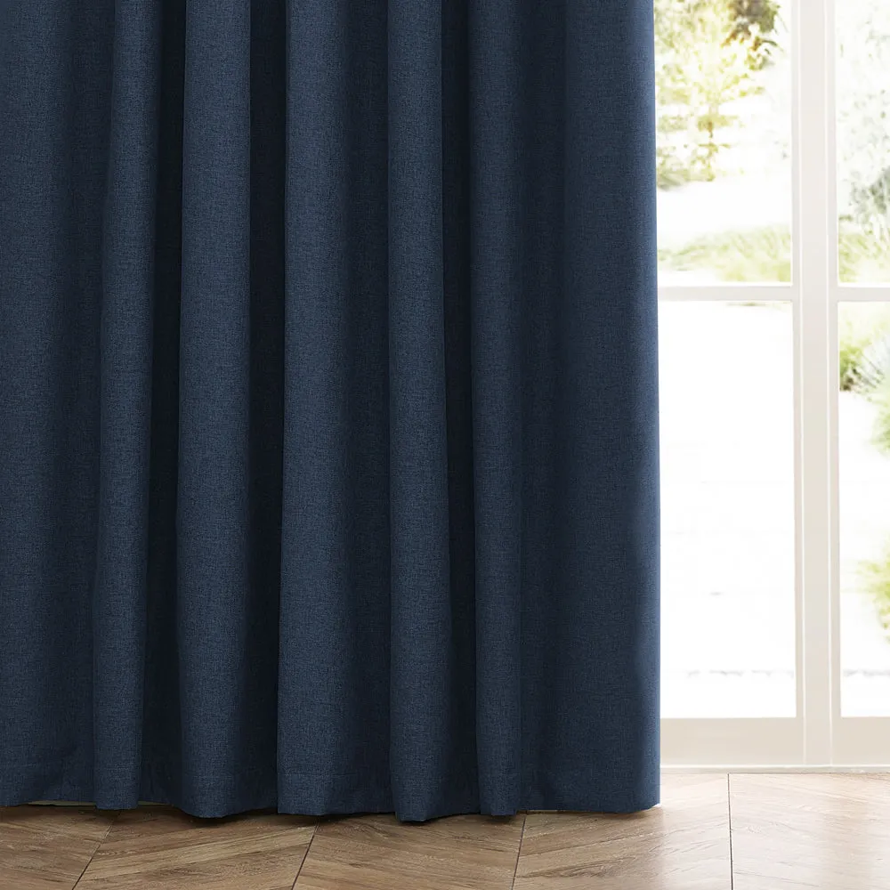Dawn Blackout Pencil Pleat Curtains Midnight