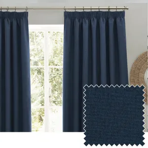 Dawn Blackout Pencil Pleat Curtains Midnight
