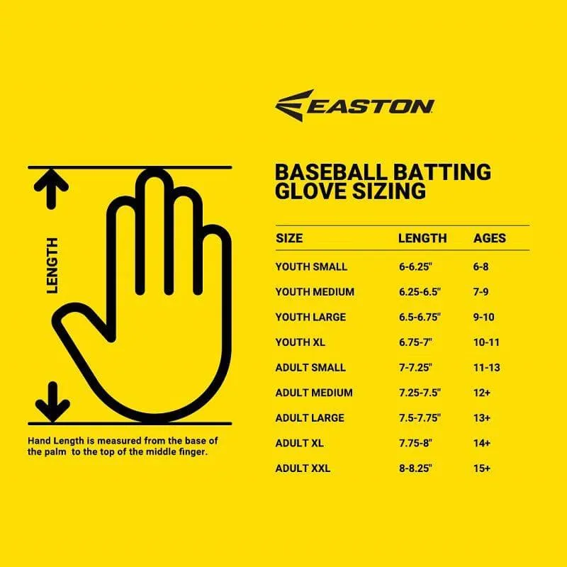 Easton Walk-Off Ethos Baseball Batting Gloves - Fire