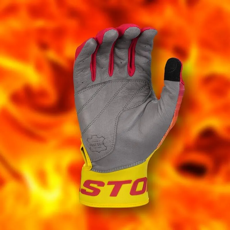Easton Walk-Off Ethos Baseball Batting Gloves - Fire