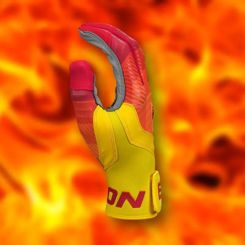 Easton Walk-Off Ethos Baseball Batting Gloves - Fire