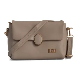 Elegant Vegan Leather Handbag with Gold Chain Strap – Compact, Stylish, and Functional Design for Women