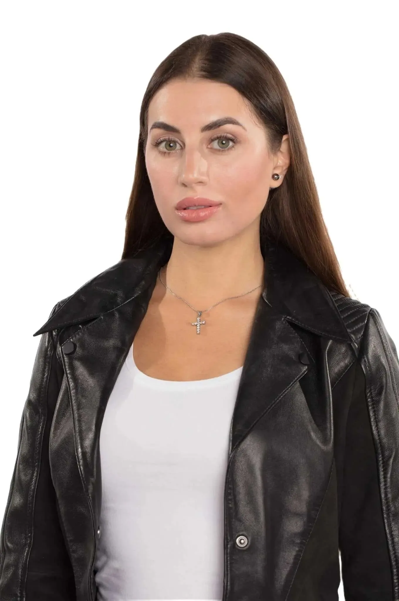 Elegant Women's Suede Leather Jacket by Marcella