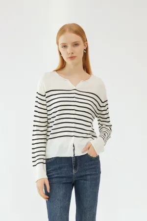 Fae Striped Cardigan