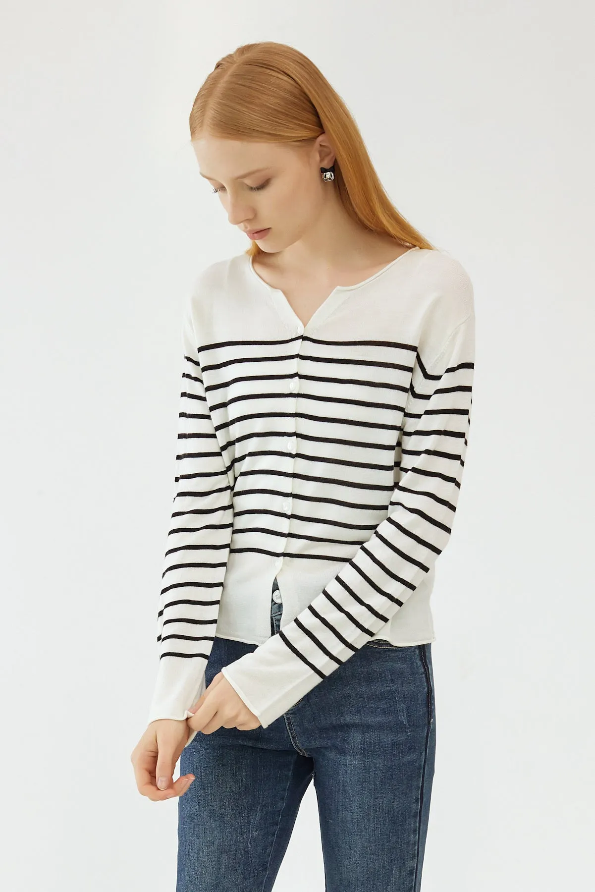 Fae Striped Cardigan