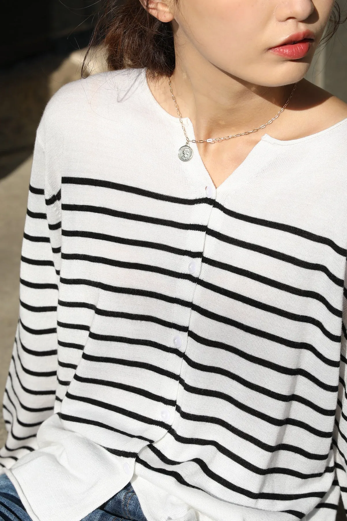 Fae Striped Cardigan