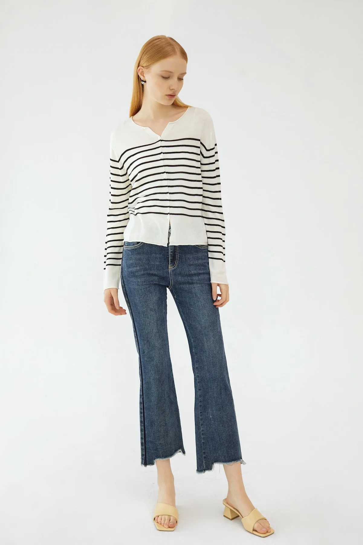 Fae Striped Cardigan